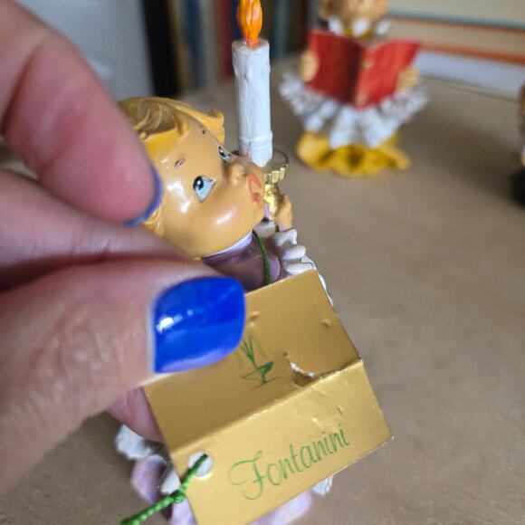 Vintage 1987 Fontanini Roman Simonetti Italy Choir Altar Boys Christmas Set of 4 - Picture 14 of 16